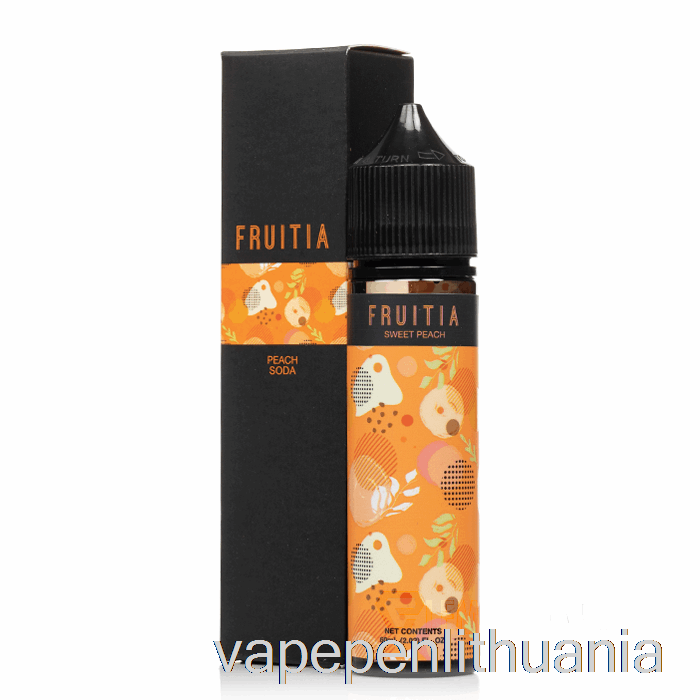 Persikų Soda - Fruitia - 60ml 6mg Vape Skysčio
